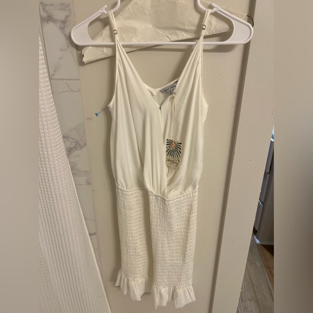 NWT Naked Zebra white dress!! Size small